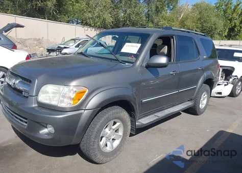 2006 Toyota Sequoia Sr5 V8 из США, поврежденный, VIN 5TDBT44A76S272660